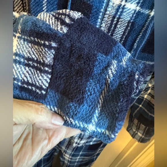 NWOT Alexander Del Rossa Unisex Hooded Onesie Pajamas w/Removable Booties, Small - Picture 8 of 14